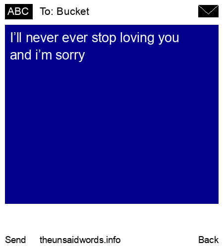 unsent message to Bucket 