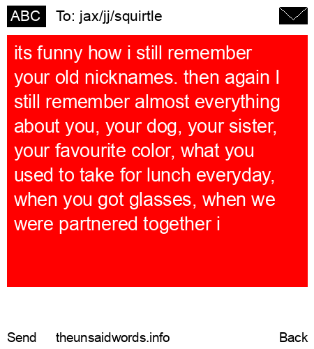 unsent message to jax/jj/squirtle