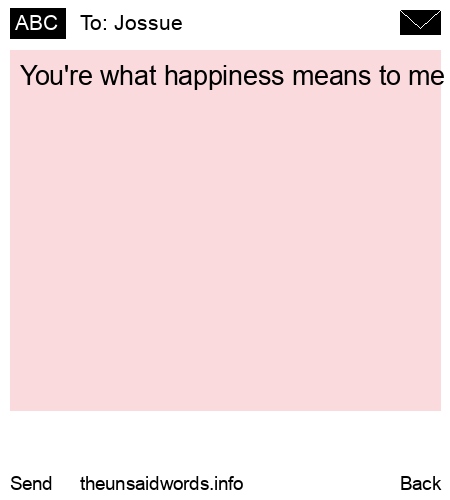 unsent message to Jossue