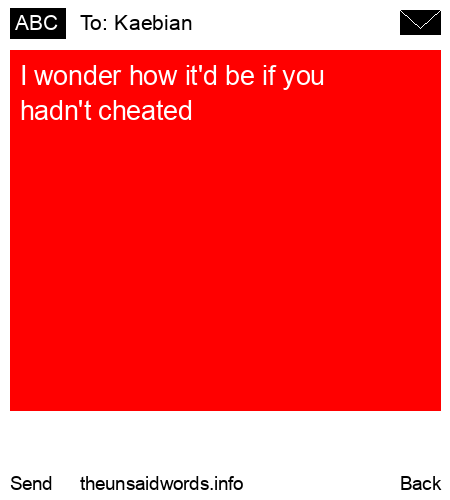 unsent message to Kaebian 