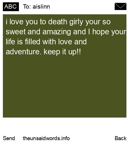 unsent message to aislinn