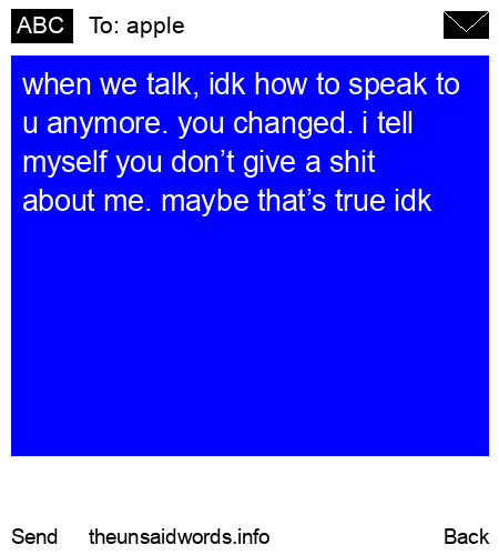 unsent message to apple