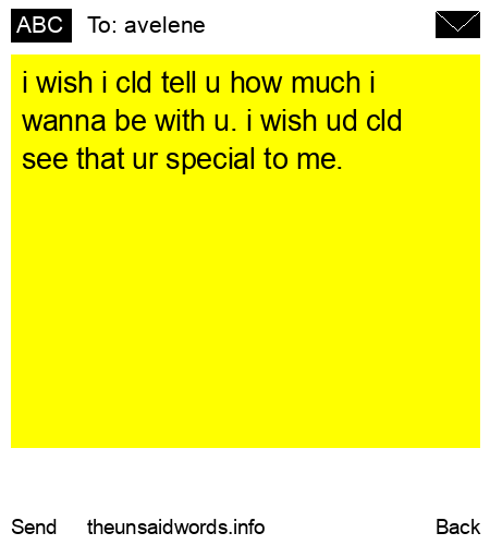 unsent message to avelene