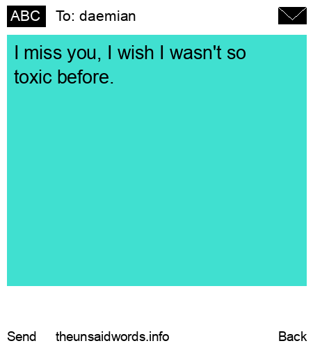 unsent message to daemian