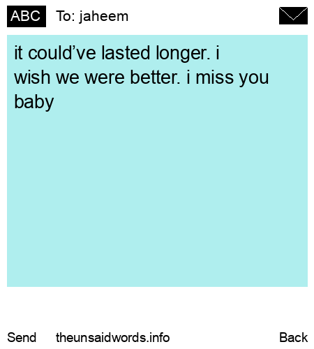 unsent message to jaheem