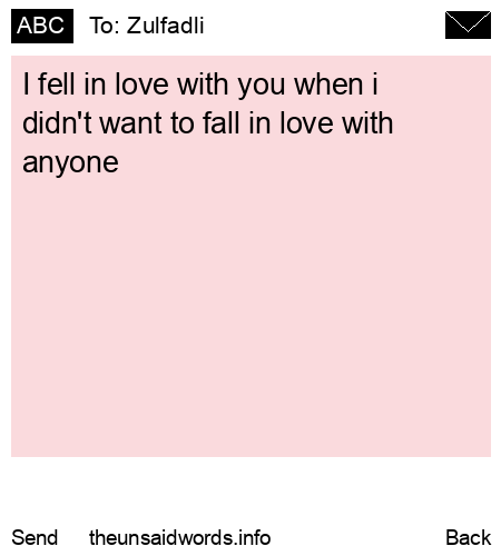 unsent message to Zulfadli 