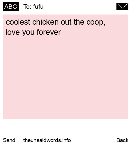 unsent message to fufu