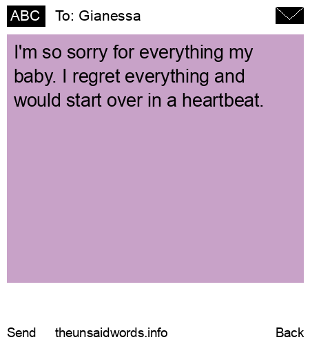 unsent message to Gianessa