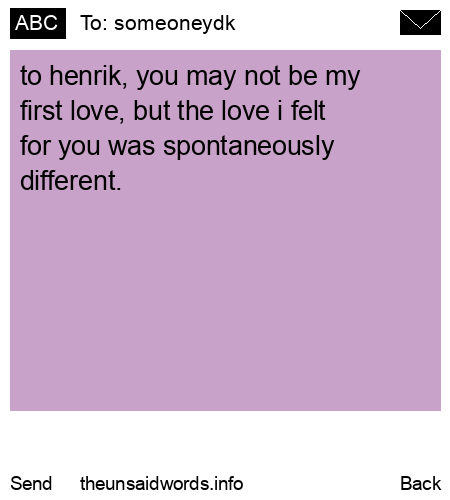 unsent message to someoneydk