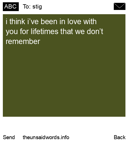 unsent message to stig