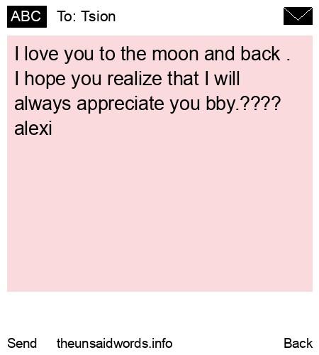 unsent message to Tsion 