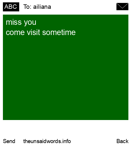 unsent message to ailiana