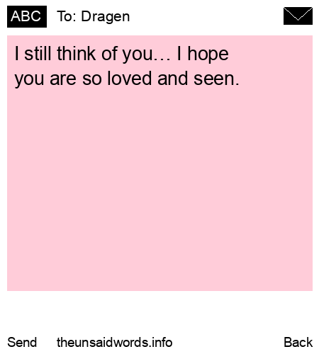unsent message to Dragen 