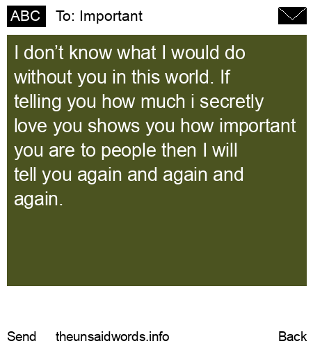 unsent message to Important
