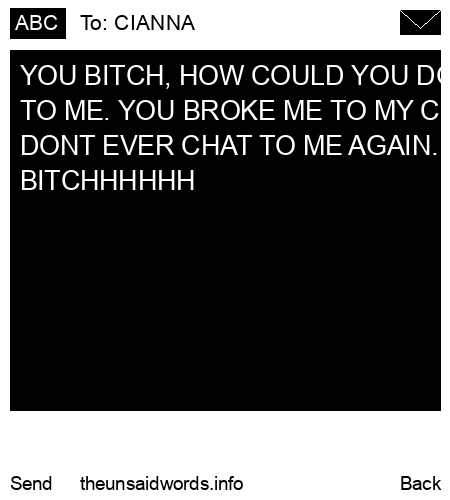 unsent message to CIANNA