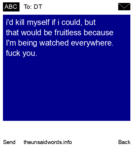 unsent message to DT