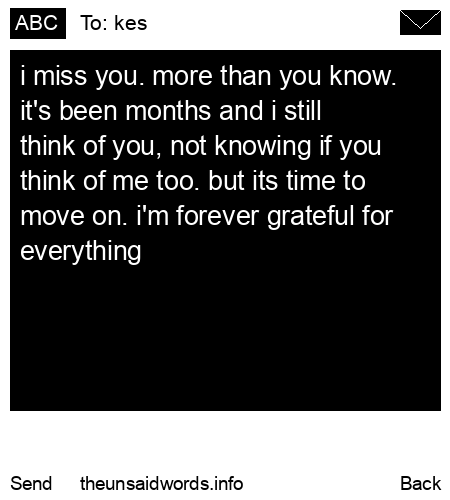 unsent message to kes