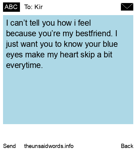 unsent message to Kir