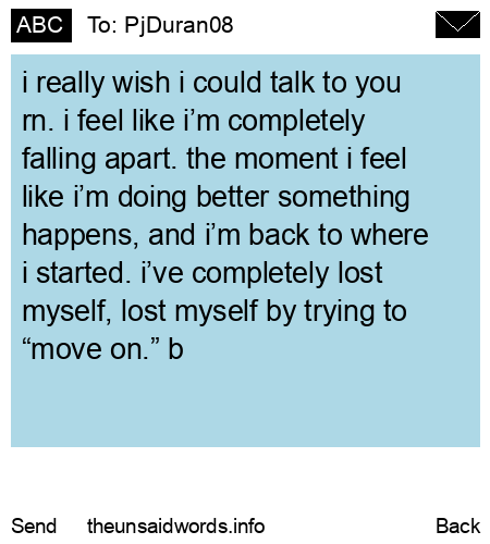 unsent message to PjDuran08