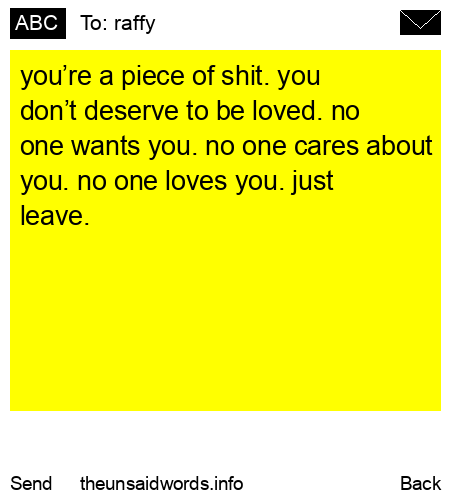 unsent message to raffy
