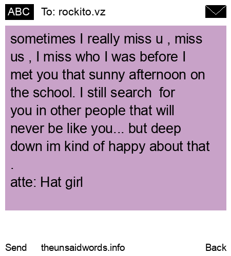 unsent message to rockito.vz