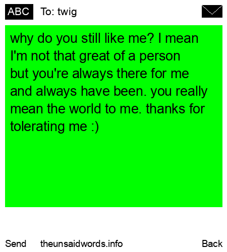 unsent message to twig