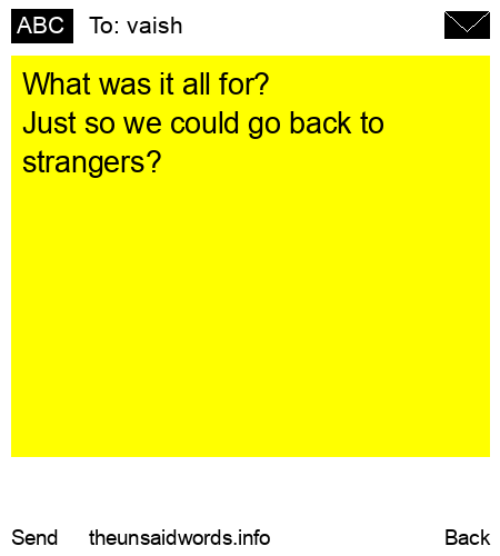 unsent message to vaish