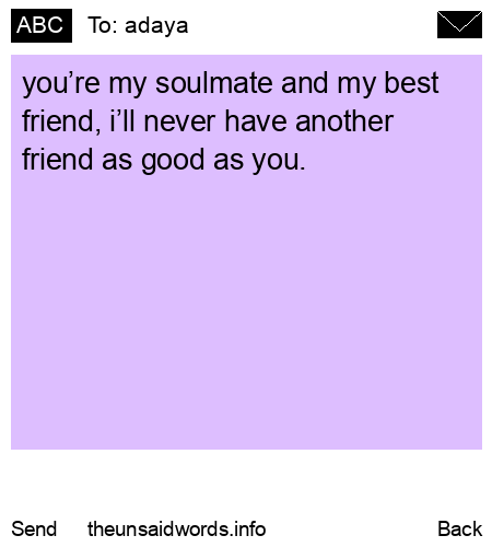 unsent message to adaya