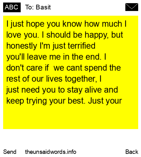 unsent message to Basit