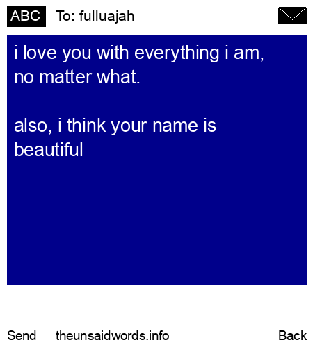 unsent message to fulluajah
