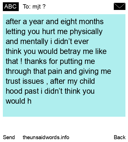 unsent message to mjt ?