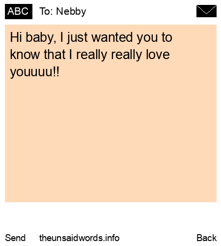 unsent message to Nebby