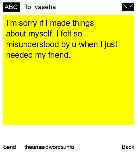 unsent message to vaseha 