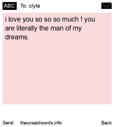 unsent message to clyte