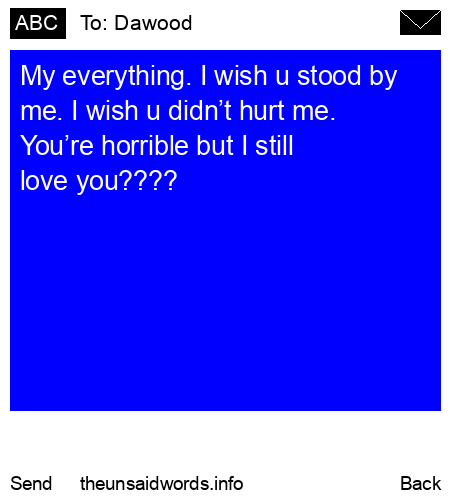 unsent message to Dawood