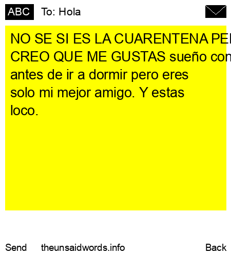 unsent message to Hola
