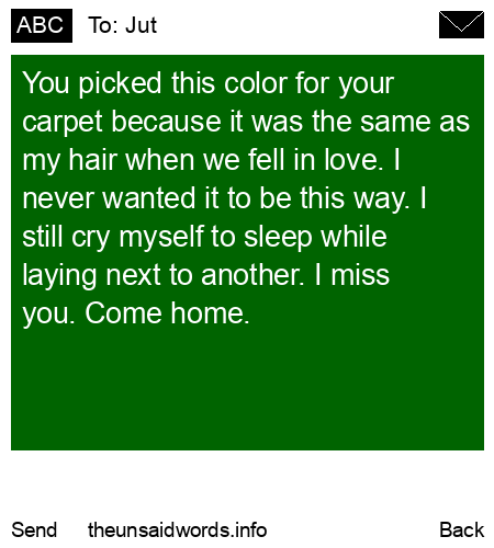 unsent message to Jut
