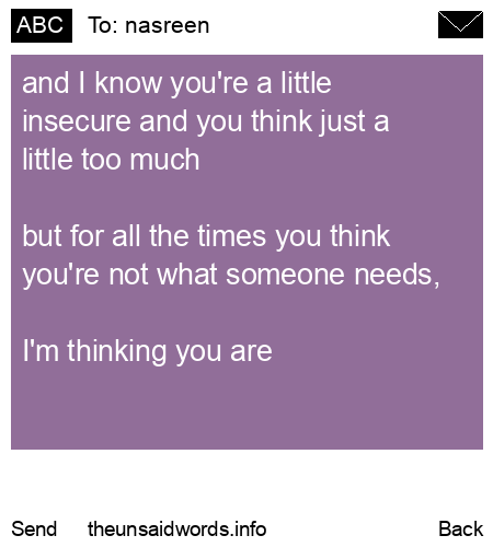 unsent message to nasreen