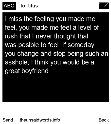 unsent message to titus