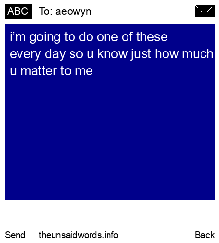 unsent message to aeowyn