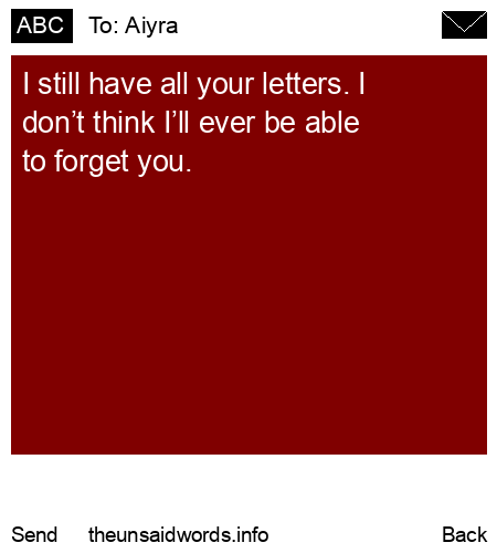 unsent message to Aiyra