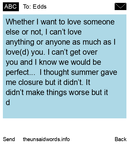 unsent message to Edds