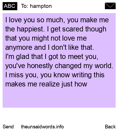unsent message to hampton