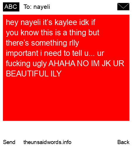 unsent message to nayeli