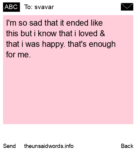 unsent message to svavar