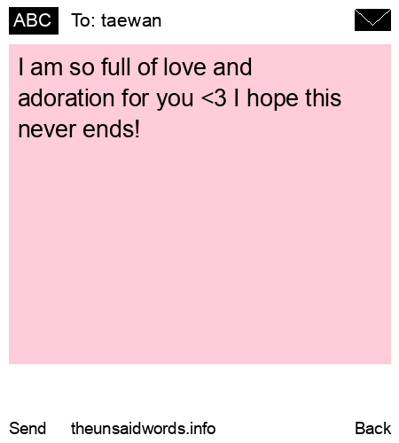 unsent message to taewan