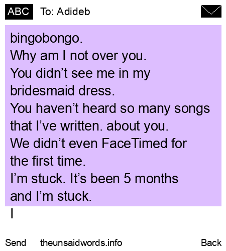 unsent message to Adideb