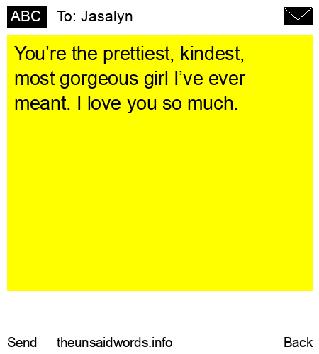 unsent message to Jasalyn