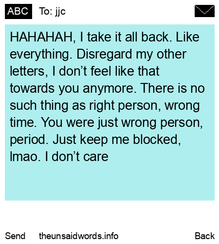 unsent message to jjc