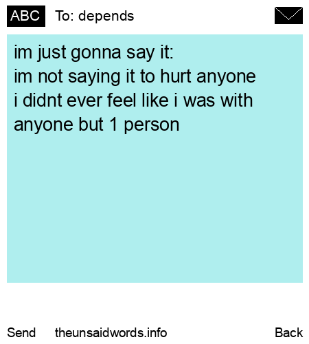 unsent message to depends